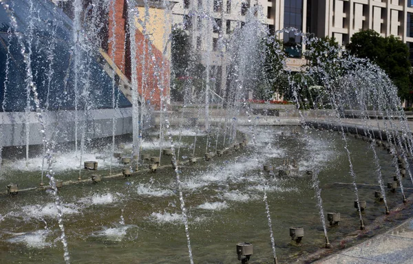 Fontein Het Park Stad — Stockfoto