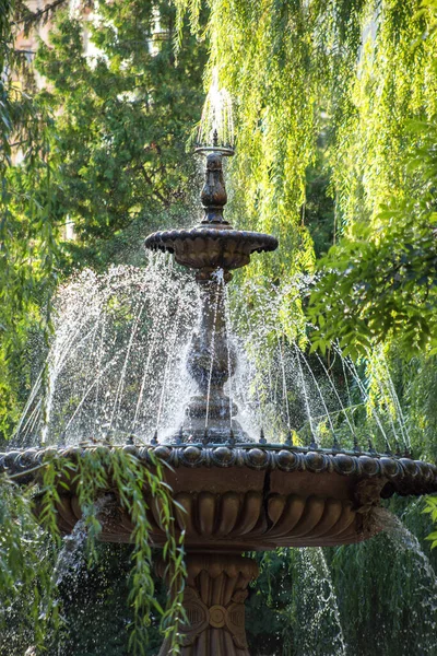 Fontein Het Park Stad — Stockfoto