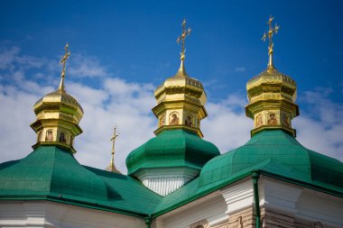 Ortodoks Kilisesi manzarası Kiev Pechersk Lavra