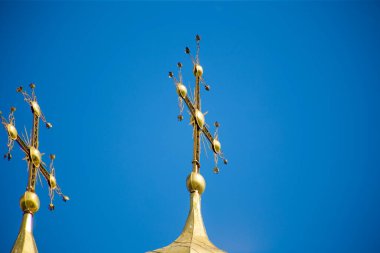 Ortodoks Kilisesi manzarası Kiev Pechersk Lavra