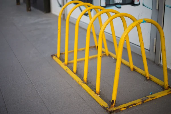 Parking Dla Rowerów Ulicy Mieście — Zdjęcie stockowe