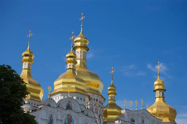 Utsikt Över Den Ortodoxa Kyrkan Kiev Pechersk Lavra — Stockfoto