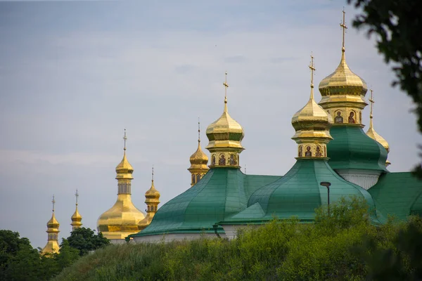 Utsikt Över Den Ortodoxa Kyrkan Kiev Pechersk Lavra — Stockfoto