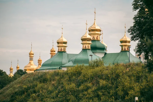 Vista Iglesia Ortodoxa Kiev Pechersk Lavra — Foto de Stock