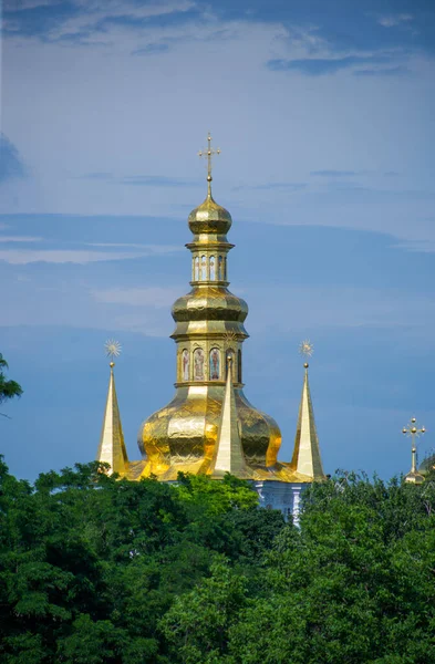 Blick Auf Die Orthodoxe Kirche Kiev Pechersk Lavra — Stockfoto