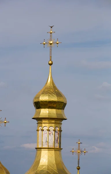 基辅东正教会视图Pechersk Lavra — 图库照片