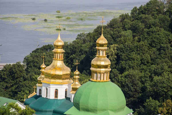 Vista Igreja Ortodoxa Kiev Pechersk Lavra — Fotografia de Stock