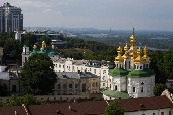 Utsikt Över Den Ortodoxa Kyrkan Kiev Pechersk Lavra — Stockfoto