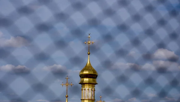 Zicht Orthodoxe Kerk Kiev Pechersk Lavra — Stockfoto