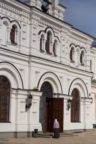 Vista Iglesia Ortodoxa Kiev Pechersk Lavra —  Fotos de Stock