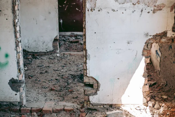 Construindo Uma Casa Alta Cidade — Fotografia de Stock