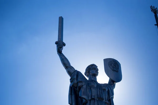 Sovjet Monument Moederland Het Centrum Van Kiev — Stockfoto