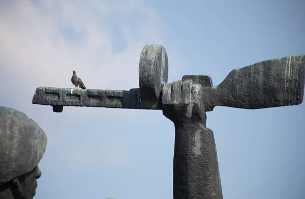 Stort Monument Över Tiden För Ussr — Stockfoto