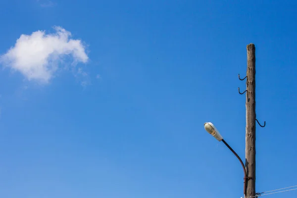 Fios Para Fornecer Eletricidade Cidade — Fotografia de Stock