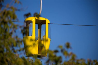 Sovyet fütüristik teleferiği Gorky Park, Kharkov 'da.