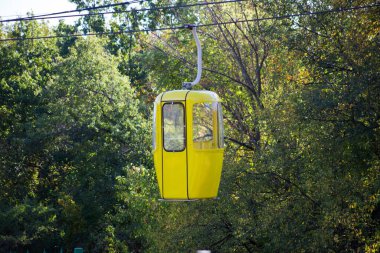 Sovyet fütüristik teleferiği Gorky Park, Kharkov 'da.