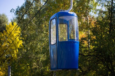 Sovyet fütüristik teleferiği Gorky Park, Kharkov 'da.