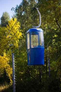 Sovyet fütüristik teleferiği Gorky Park, Kharkov 'da.