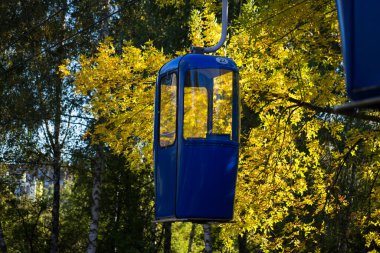 Sovyet fütüristik teleferiği Gorky Park, Kharkov 'da.