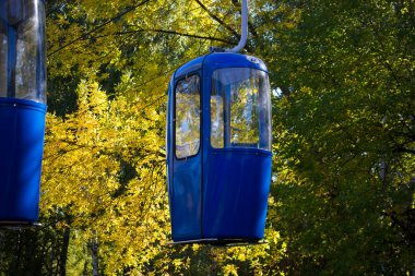 Sovyet fütüristik teleferiği Gorky Park, Kharkov 'da.