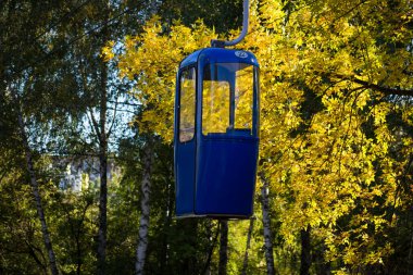 Sovyet fütüristik teleferiği Gorky Park, Kharkov 'da.