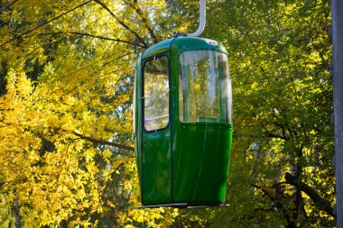 Sovyet fütüristik teleferiği Gorky Park, Kharkov 'da.