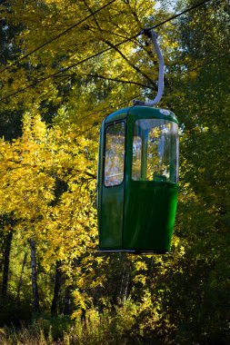 Sovyet fütüristik teleferiği Gorky Park, Kharkov 'da.