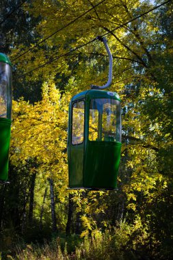 Sovyet fütüristik teleferiği Gorky Park, Kharkov 'da.