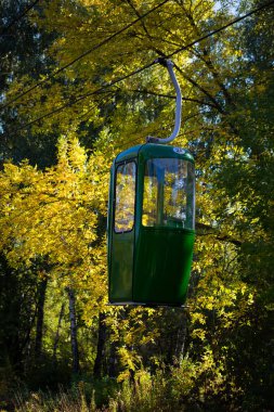 Sovyet fütüristik teleferiği Gorky Park, Kharkov 'da.