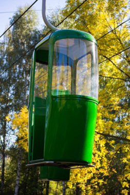 Sovyet fütüristik teleferiği Gorky Park, Kharkov 'da.