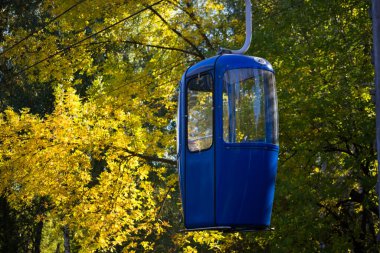 Sovyet fütüristik teleferiği Gorky Park, Kharkov 'da.