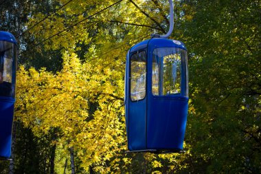 Sovyet fütüristik teleferiği Gorky Park, Kharkov 'da.