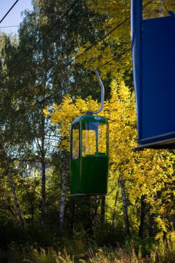 Sovyet fütüristik teleferiği Gorky Park, Kharkov 'da.