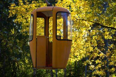 Sovyet fütüristik teleferiği Gorky Park, Kharkov 'da.