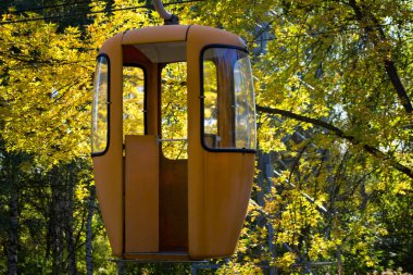 Sovyet fütüristik teleferiği Gorky Park, Kharkov 'da.