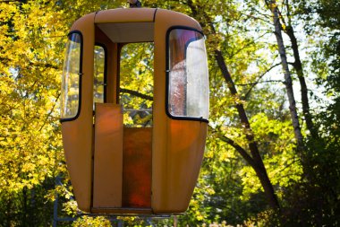 Sovyet fütüristik teleferiği Gorky Park, Kharkov 'da.