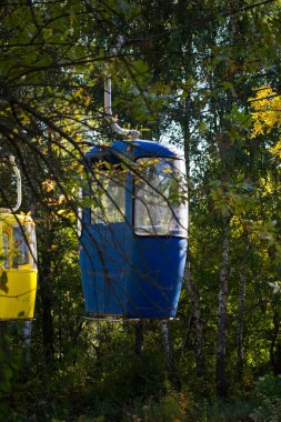Sovyet fütüristik teleferiği Gorky Park, Kharkov 'da.