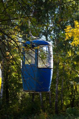 Sovyet fütüristik teleferiği Gorky Park, Kharkov 'da.