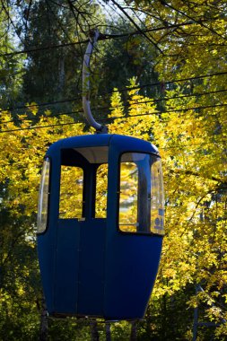 Sovyet fütüristik teleferiği Gorky Park, Kharkov 'da.