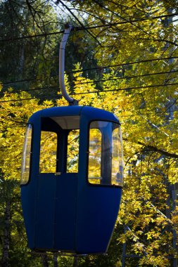 Sovyet fütüristik teleferiği Gorky Park, Kharkov 'da.