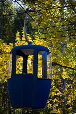 Sovyet fütüristik teleferiği Gorky Park, Kharkov 'da.