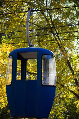 Sovyet fütüristik teleferiği Gorky Park, Kharkov 'da.