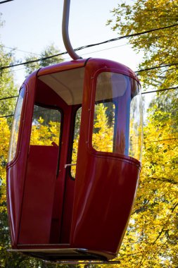 Sovyet fütüristik teleferiği Gorky Park, Kharkov 'da.