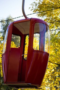 Sovyet fütüristik teleferiği Gorky Park, Kharkov 'da.