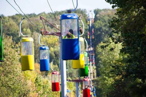 Sovyet Fütüristik Teleferiği Gorky Park Kharkov — Stok fotoğraf