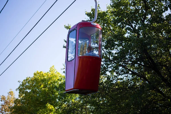 Soviet Futuristic Cable Car Kharkov Gorky Park — Stock Photo, Image