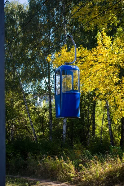 Sovyet fütüristik teleferiği Gorky Park, Kharkov 'da.