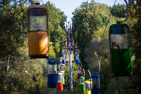 Carro Cabo Futurista Soviético Kharkov Gorky Park — Fotografia de Stock