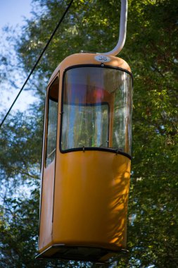 Sovyet fütüristik teleferiği Gorky Park, Kharkov 'da.