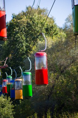 Sovyet fütüristik teleferiği Gorky Park, Kharkov 'da.